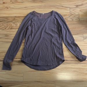 Purple lululemon running long sleeve